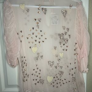 Free People Pink Blouse